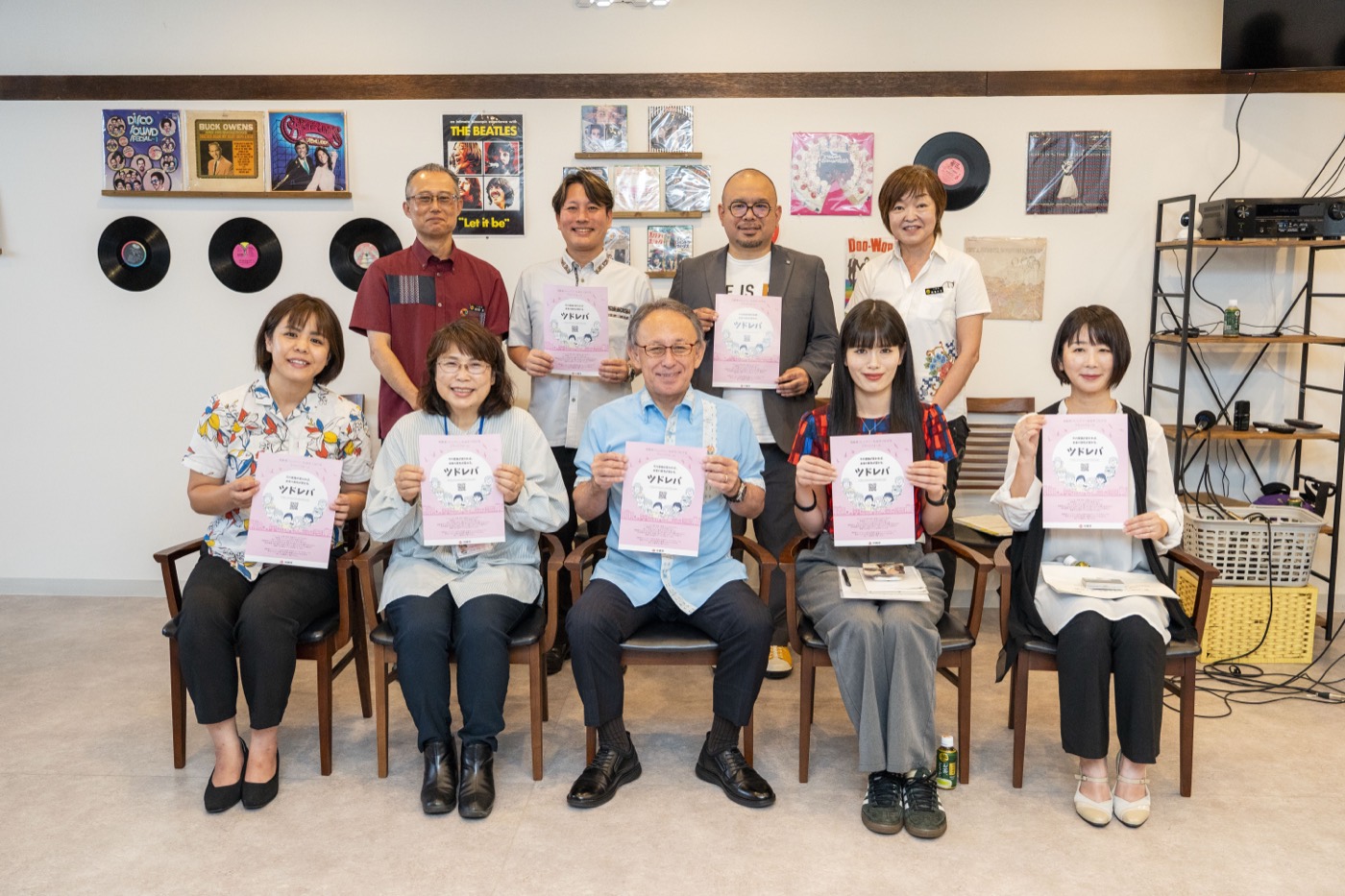 知事キャラバンに参加したメンバーの集合写真
